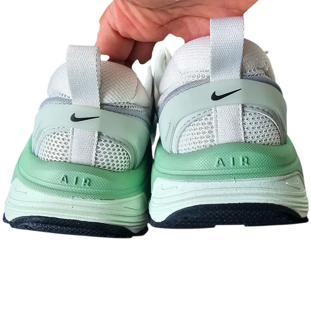 Nike Women's Air Max Bliss Next Nature‎ Casual Shoes Size 9.5 White/Silver/Green